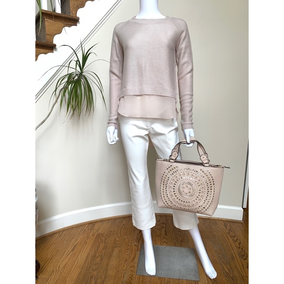 Combination blush hi low sweater, XS - Picture 5 of 16